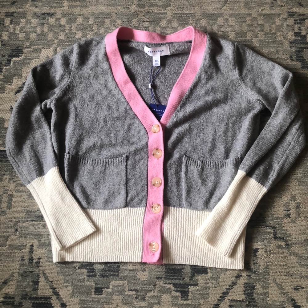 Popsugar crop cardigan